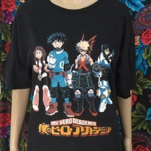 MEN'S MY HERO ACADEMIA SHIRT ANIME MANGA TOP LARGE